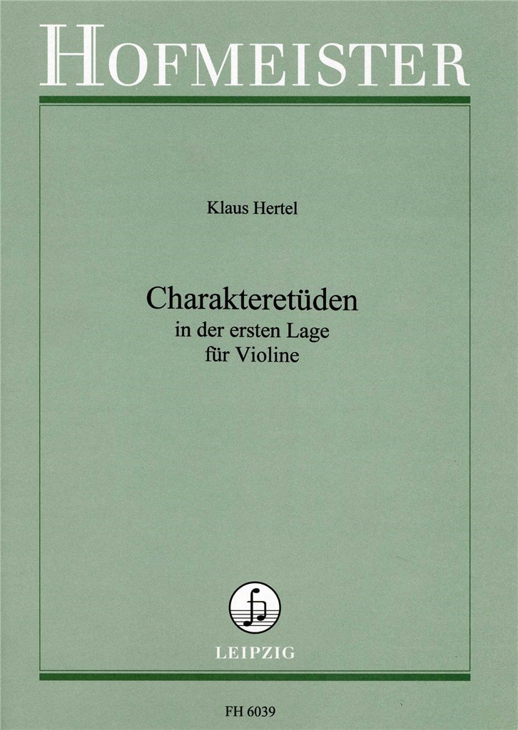 Charakteretüden in der ersten Lage für Violine